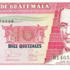 GUATEMALA █ bancnota █ 10 Quetzales █ 2006 █ P-111a █ UNC █ necirculata