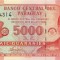 PARAGUAY █ bancnota █ 5000 Guaranies █ 2005 █ P-223a █ Serie D █ UNC necirculata