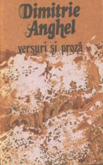 DIMITRIE ANGHEL - VERSURI SI PROZA - Ed. II-a revazuta, 1989 foto