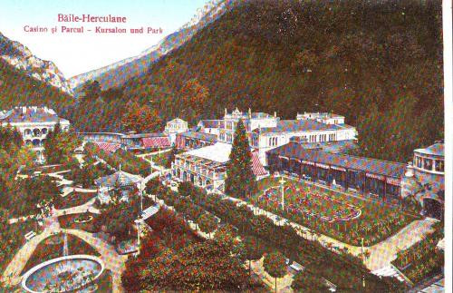 BAILE HERCULANE Casino si parcul CPA HERKULESFÜRD ROMANIA 501146 