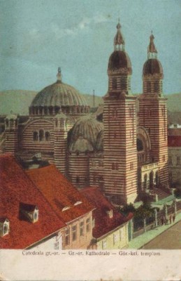 2402 Sibiu Catedrala Ortodoxa circulat interbelic foto