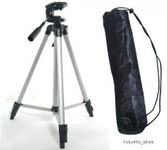TREPIED FOTO VIDEO 145CM DIN ALUMINIU CU HUSA SUPER PRET foto