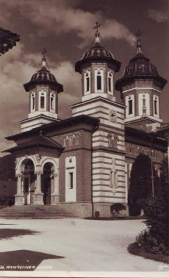 2419 Sinaia manastirea foto UNC ant 1945 foto