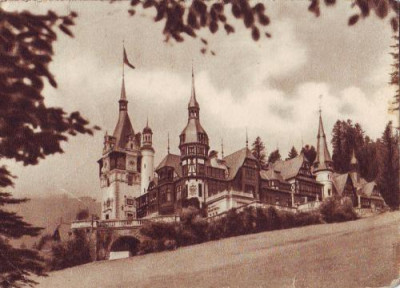 2426 Sinaia Castelul Peles UNC anterior 1947 foto
