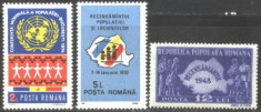 ROMANIA - RECENSAMANTUL - 3 timbre DIFERITE, MNH, B1 foto