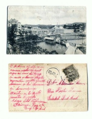 CP122-90 Ocna Sibiului ? (nu are tiparit localit) -circulata1921 foto