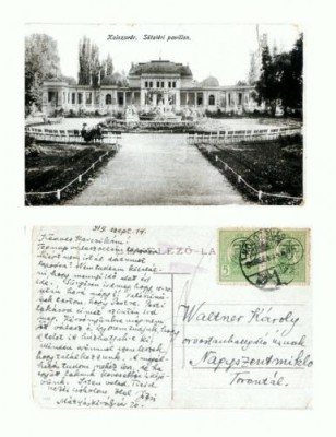 CP122 -54 Kolozsvar. Setateri pavilion -circulata 1919 foto