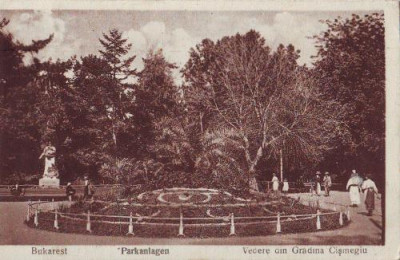 Bucuresti, vedere din parcul cismigiu, necirc, ant 1920 foto