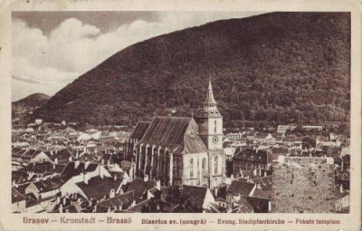 Brasov, Biserica Neagra,circulat , 1938 foto