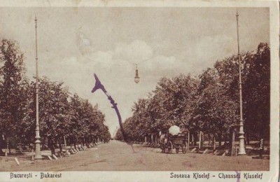 Bucuresti , soseaua Kiseleff,necirculat, interbelic foto