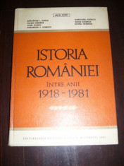 ISTORIA ROMANIEI INTRE ANII 1918-1981 ARON PETRIC foto