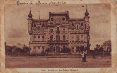 Bucuresti, ministerul de externe, anterior 1920 foto