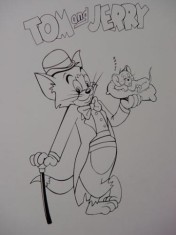 Actipild pentru perete Tom si Jerry camera copil cadou stiker foto