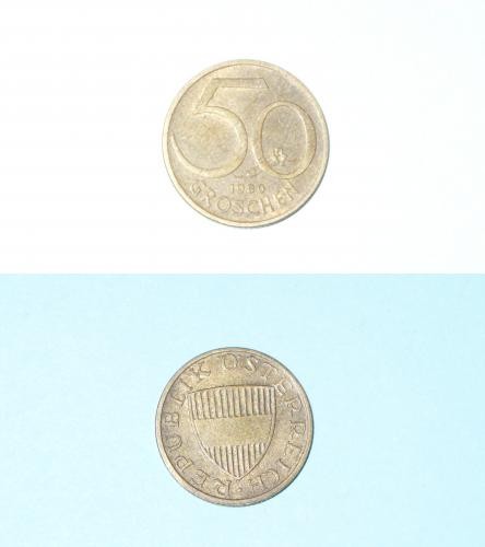 AUSTRIA - 50 GROSCHEN 1980 AUSTRIA - 50 GROSCHEN 1980