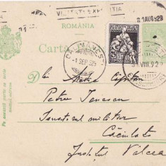 Carta postala 1929-Intreg postal Valcea