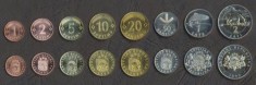 LETONIA ? SET COMPLET DE MONEDE ? 1+2+5+10+20+50 Santim 1+2 Lati ? 1992-2008 UNC foto