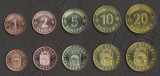 LETONIA █ SET DE MONEDE █ 1+2+5+10+20 Santimu █ 1992-2008 █ UNC