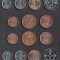 NORVEGIA █ SET DE MONEDE █ 1+2+5+10+25+50 Ore + 1 Krone █ 1972-2007 █ UNC