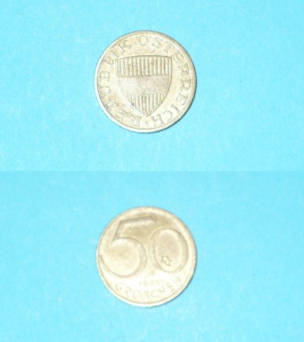AUSTRIA - 50 GROSCHEN 1981 AUSTRIA - 50 GROSCHEN 1981