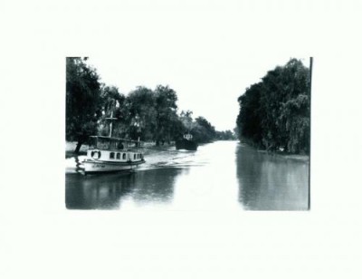 CP123-07 Delta Dunarii, Pe canalul Dranov -circulata1968 foto