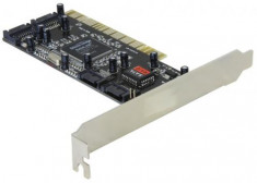 Placa PCI Controler SATA, 4 porturi cu Raid - 70154 foto