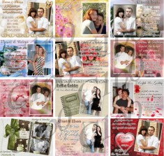 Templates Invitatii nunta personalizate-100modele.psd(template ) foto