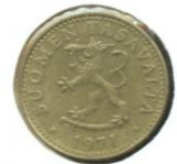 Finlanda 50 PENNIA 1971