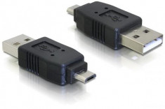 Adaptor USB micro-B tata la USB2.0 A-tata - 65036 foto