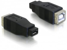 Adaptor USB micro-A+B mama la USB2.0-B mama - 65031 foto