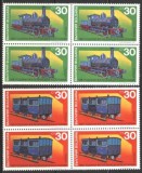 Bulgaria 1991 - LOCOMOTIVE, serie nestampilata in bloc de 4, K124