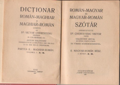 V.Cherestesiu / Dictionar maghiar-roman (editie 1927) foto