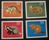 Germania 1968 - Fauna. ANIMALE SALBATICE MICI, serie nestampilata, B12/A1, Nestampilat