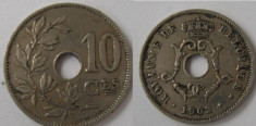 Belgia 10 centimes 1902 foto