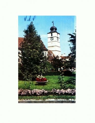 CP135-63 Sibiu, Turnul Sfatului (sec.XVI) -circulata 1970 CP135-63 Sibiu, Turnul Sfatului (sec.XVI) -circulata 1970