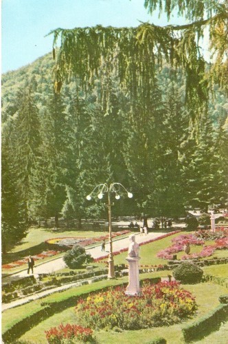 R770 RPR Slanic Moldova vedere din parc circulat 1961