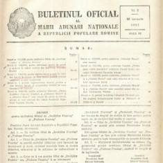 Buletinul Oficial al Marii Adunari Nationale a R.P.R. nr.2/1957