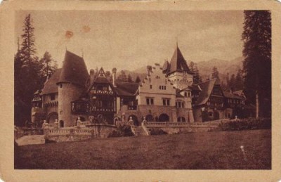 Sinaia Castel Peles,Corpul de Garda,interbelic foto