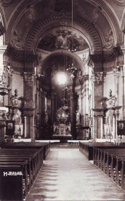 2286 Lipova interior biserica,UNC,1938 foto