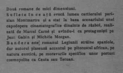 Pierre Mac Orlan - Suflete in ceata * Bandera foto