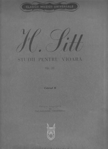 H Sitt - Studii pentru vioara , op 32 , caietul 2