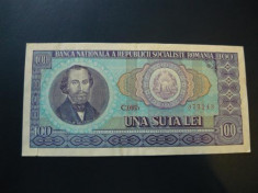 Bancnota Romania 100 lei 1966 foto