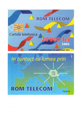 CARTELA ROMANIA 20.000 LEI 1995 1 &amp;ndash; PENTRU COLECTIONARI **