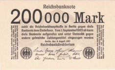 Germania 200.000 Mark 1923 UNC foto