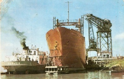 R799 Galati RPR Santierul Naval circulat 1966 foto
