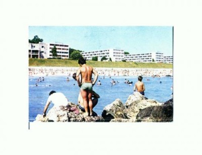 CP136-65 Eforie Sud, Plaja -circulata 1981 foto