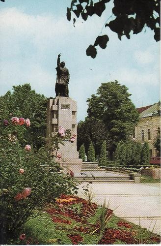 Bistrita - Statuia lui Andrei Muresanu Bistrita - Statuia lui Andrei Muresanu