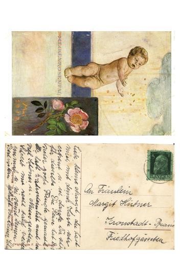 ILUSTRATA NR. 9 GERMANIA - DIN 1912 - PLOUA CU BANI IN MAINILE UNUI COPIL **
