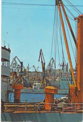 V12 Vas in portul Constanta circulat 1972 foto