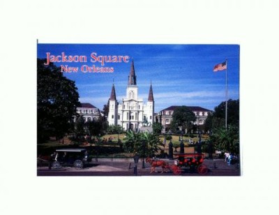 CP129-50 Jackson Square -New Orleans -necirculata -superba foto