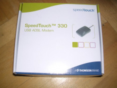 Modem ADSL Speed Touch 330 Pachet Complet NOU ROMTELECOM foto